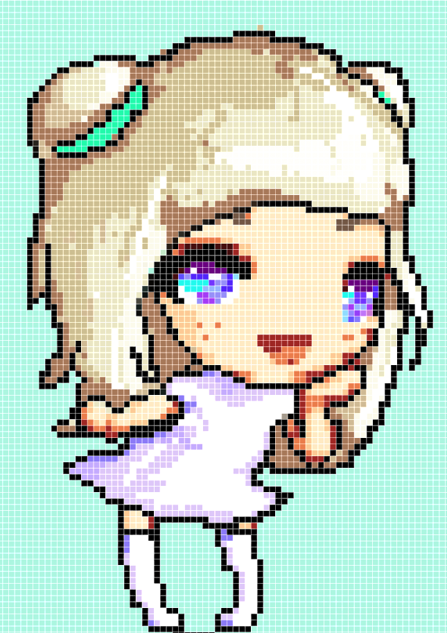 8-bit kawaii Pixel Nyokee