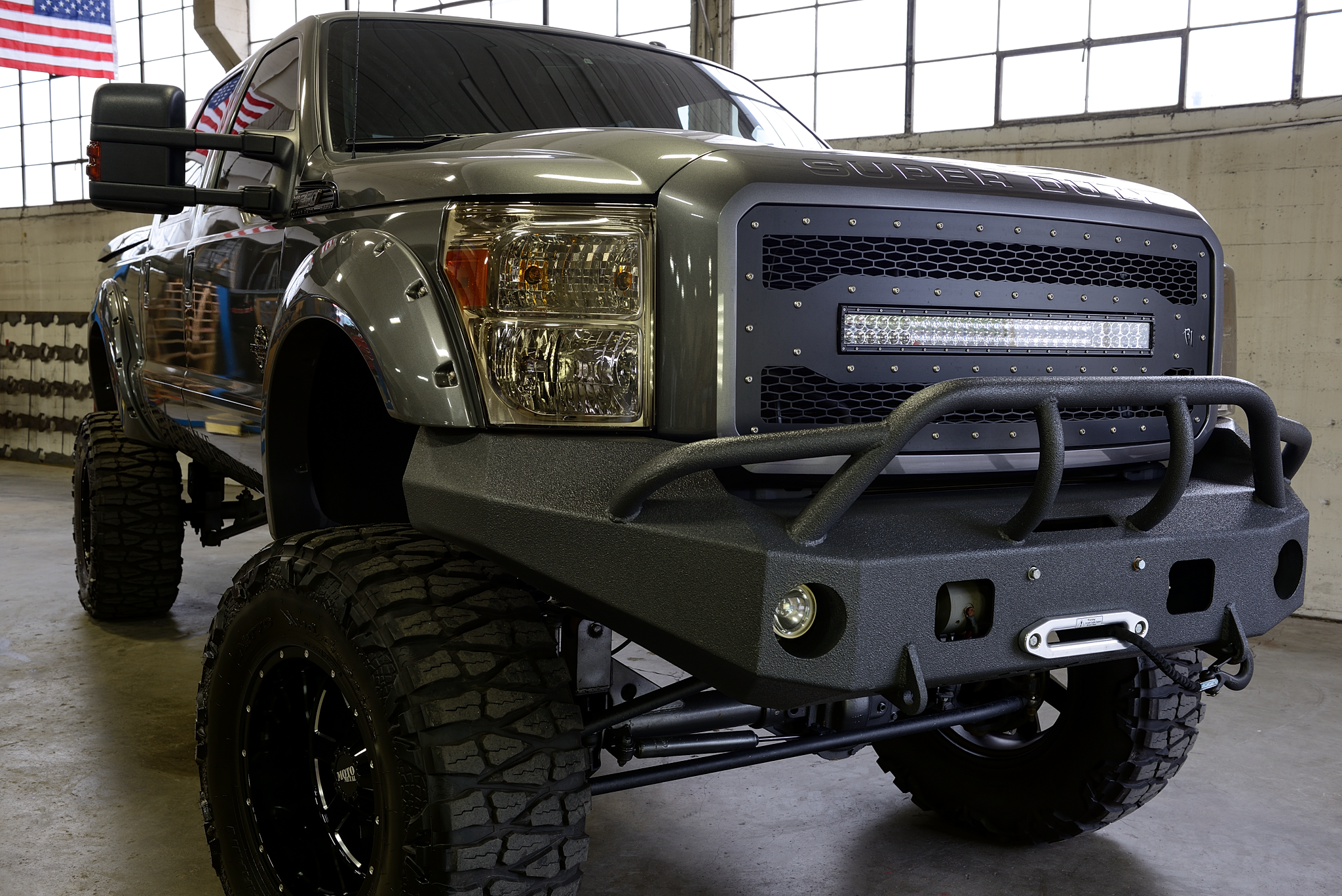 Ford super duty winch bumper #4