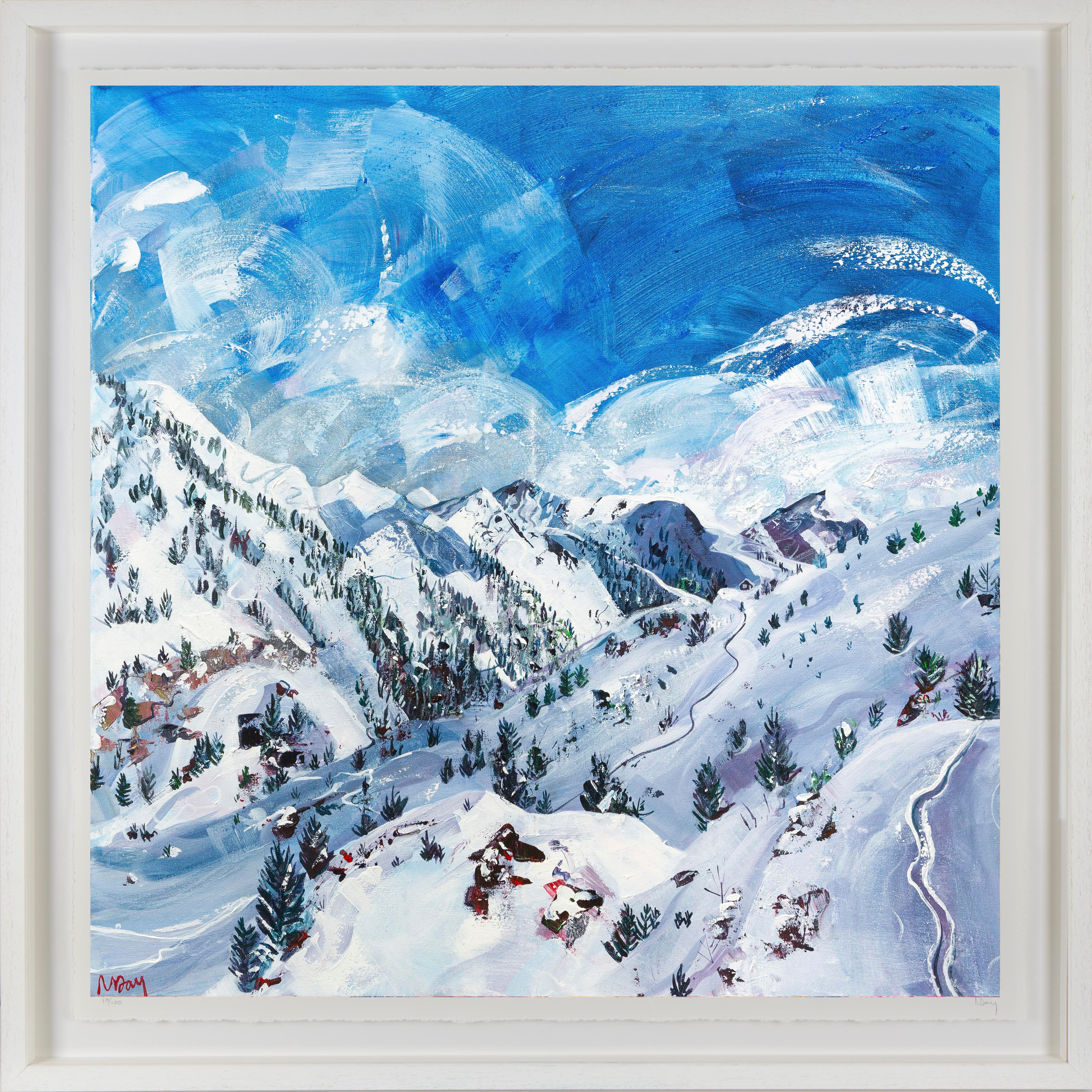 'Alpine Heights' 80x80cm