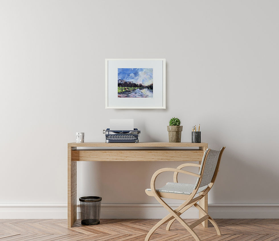 Thumbnail: 'Hampton Court Sunrise' 60x50cm