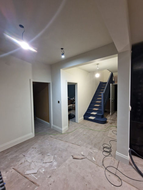 Details: New Spindles, All Stairway Stripped completely and 2 feature walls. Not even mentioned all the preparation work for 