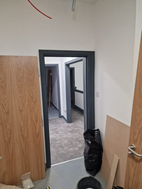 Project: Partial Shop Refurbishment
Details: Walls, Woodwork, Ceiling
_________________________________________

We fully Painted and Decorated the back of this commercial property.
This commercial property is a shop of one of our Clients.
We done the full preparation work ( Filling, Sanding, Prepping etc )
It was done in very neutral tones yet perfect for commercial needs by GoodHome and Leyland.
It was very straight forward from the start - very simple and weirdly very satisfying project.
-
Thanks to the client.
It was great project to be part of by leaving our signature on it.
Please support us on our socials @jdcltd.info