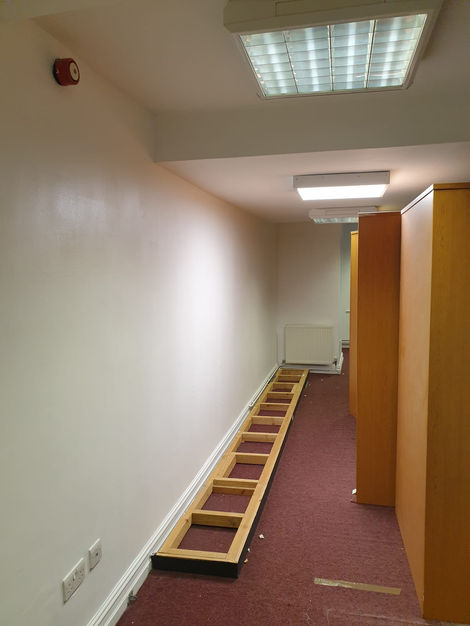 Project: Solicitors Chambers Offices
Details: Walls, Ceiling and Woodwork
-
Park Place Chambers - let’s go!
We was given the opportunity to start transforming this grand building in the Leeds City Centre.
We completely transformed 2 offices and white washed the whole basement.
Please note that it was complicated due to fixed furniture and many other elements in the offices.
We also done this magical arch leading in to the building.
Alongside with the local joiner we completed the full front door repainting, while he fitted the temporary door.
Huge commercial project to add for us.
-
Thanks to the client.
It was great project to be part of by leaving our signature on it.
Please support us on our socials @jdcltd.info
-
Materials:
Paint work and materials used:
Walls - Farrow&Ball® - F&B - Stiffkey blue 281 - F&B - Purbeck stone 275 mixed in Valspar Trade®
Ceiling - Goodhome® Brilliant White Tough and Durable
Woodwork - Santex® External High Gloss