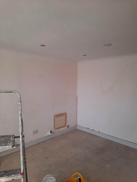 Project: Living Room with Media Wall
Details: Walls inc Media Wall
Take a look at this stunning media wall - Wow!
How elegant this looks - the style, the paint colour, the shapes etc Unbelievable.
This is absolutely space for relaxation and as well some entertainment.
Proud to say, we nailed this project to the last part.
Keep an eye for upcoming photos.
-
Thanks to the client.
It was great project to be part of by leaving our signature on it.
Please support us on our socials @jdcltd.info
-
Materials:
Paint work and materials used:
Walls - Vinyl Matt Brilliant White by Johnstones®
Details / Wallpaper - Client supplied.