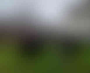 Outdoor band performance with musicians in warm clothing playing instruments. Some wear Santa hats. Historic building and tents in the background.