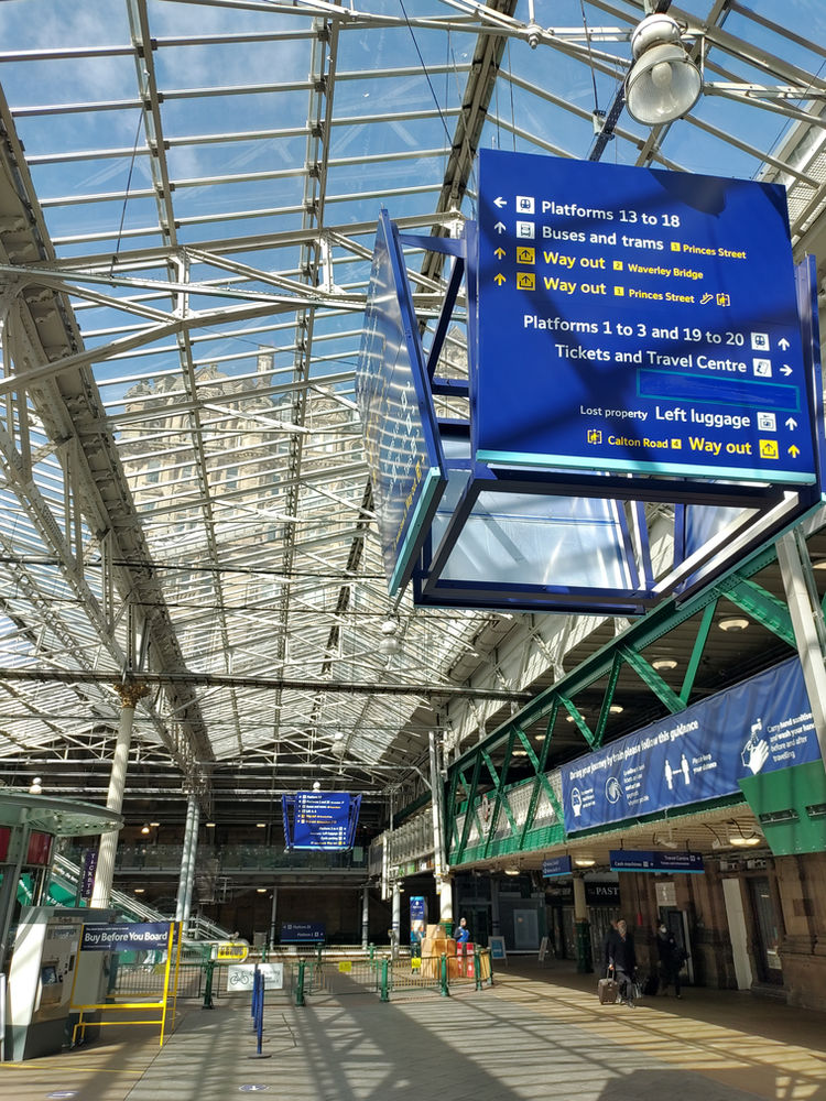Edinburgh Waverley Station 'Scott'ish Marvel