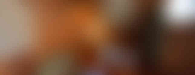 Cosy wood-panelled room with a Christmas tree, framed art of ships, a lamp, photos, and a sign saying "Press 7 then PLAY." A plush dog in a chair.