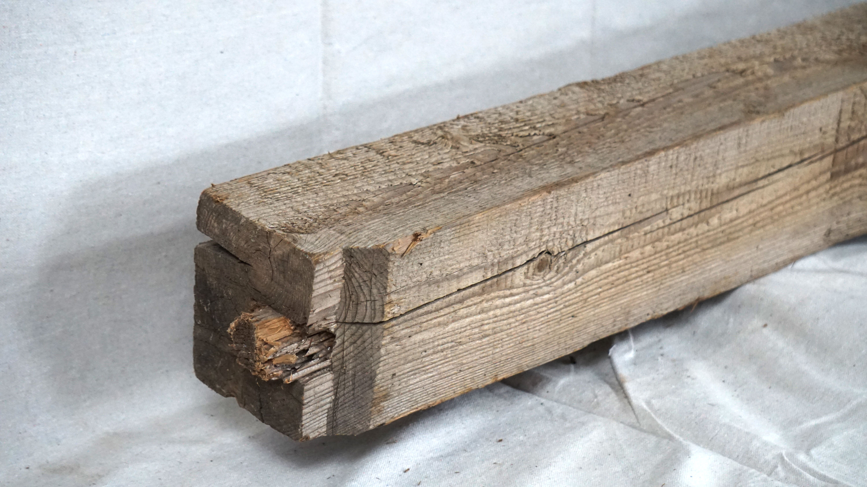 76" Reclaimed Hemlock Rough Sawn Mantel