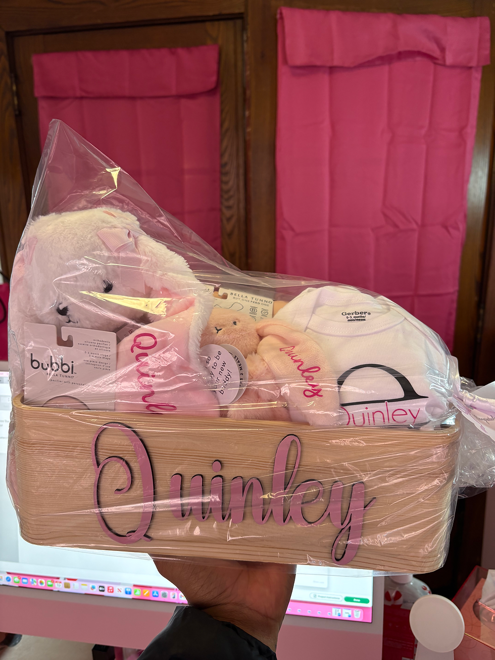 Thumbnail: Personalized Wooden Name Crate