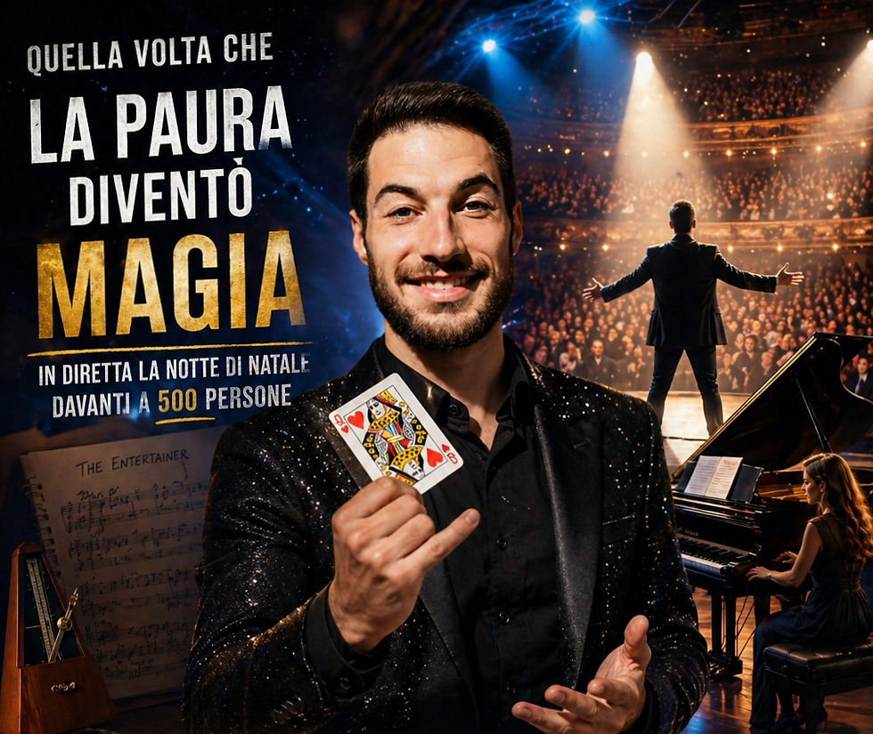 Quella volta che ho rischiato di dire no… e mi sono ritrovato in prima serata a Natale davanti a 500 persone