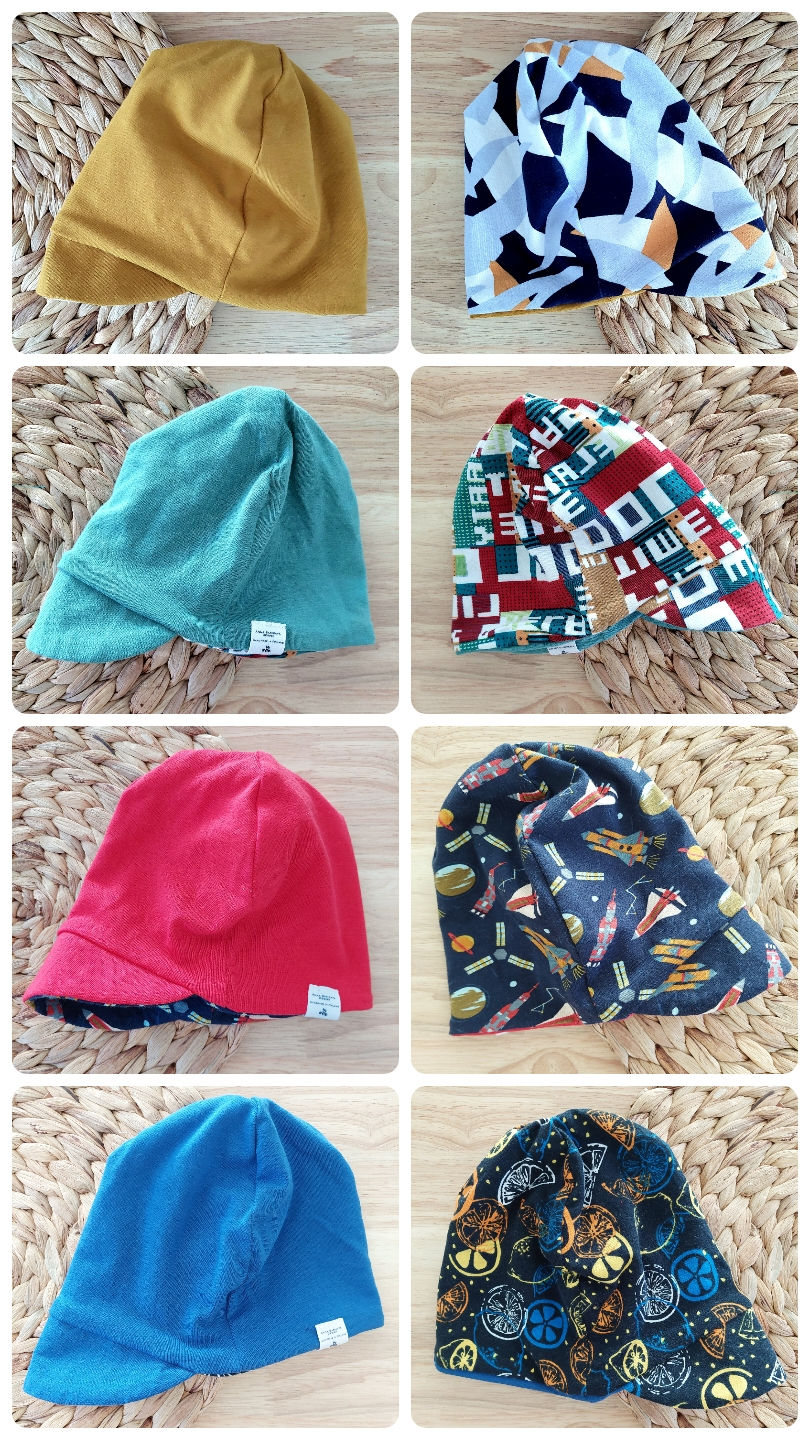 Thumbnail: Mama&Me 2-in-1 organic cotton cap with sunshade for baby/kid and adult