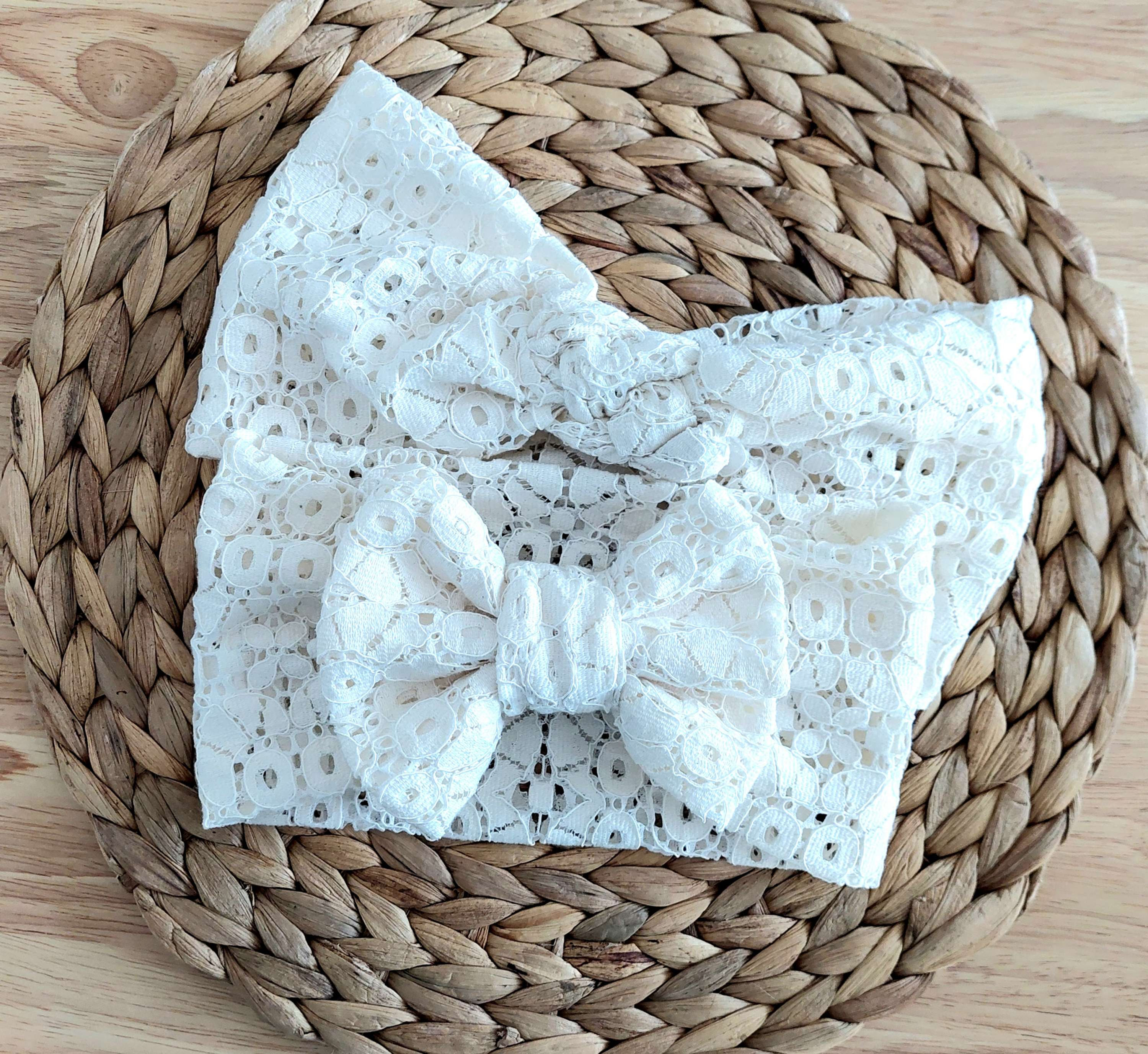 Mama&Me lace headband set