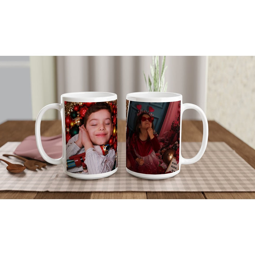 Thumbnail: The Jolly Memories white Ceramic Mug (15oz, 4,5dl)