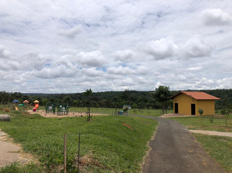 Área de socialização do parque ecológico Riacho Fundo