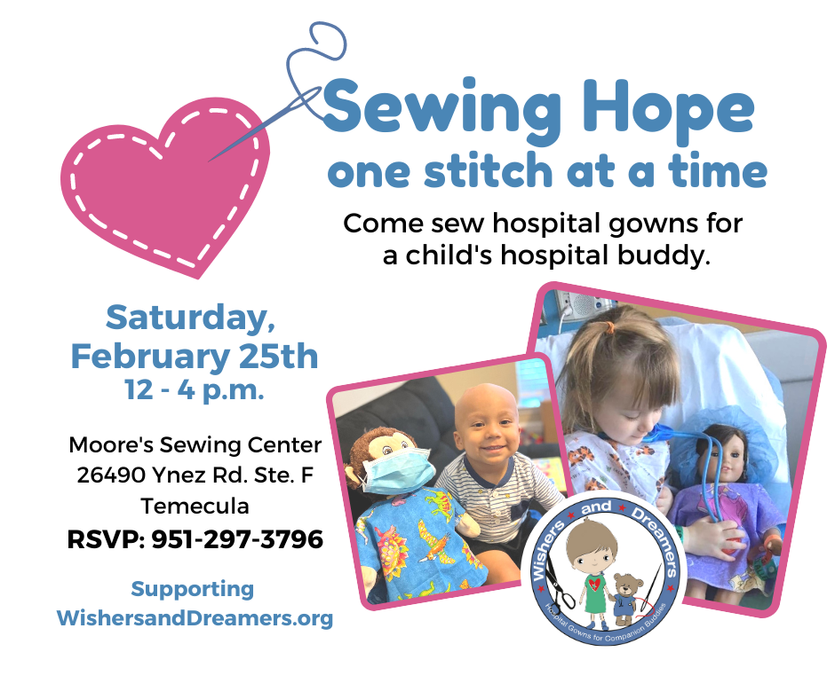 Wishers and Dreamers Sewing/Cutting Event