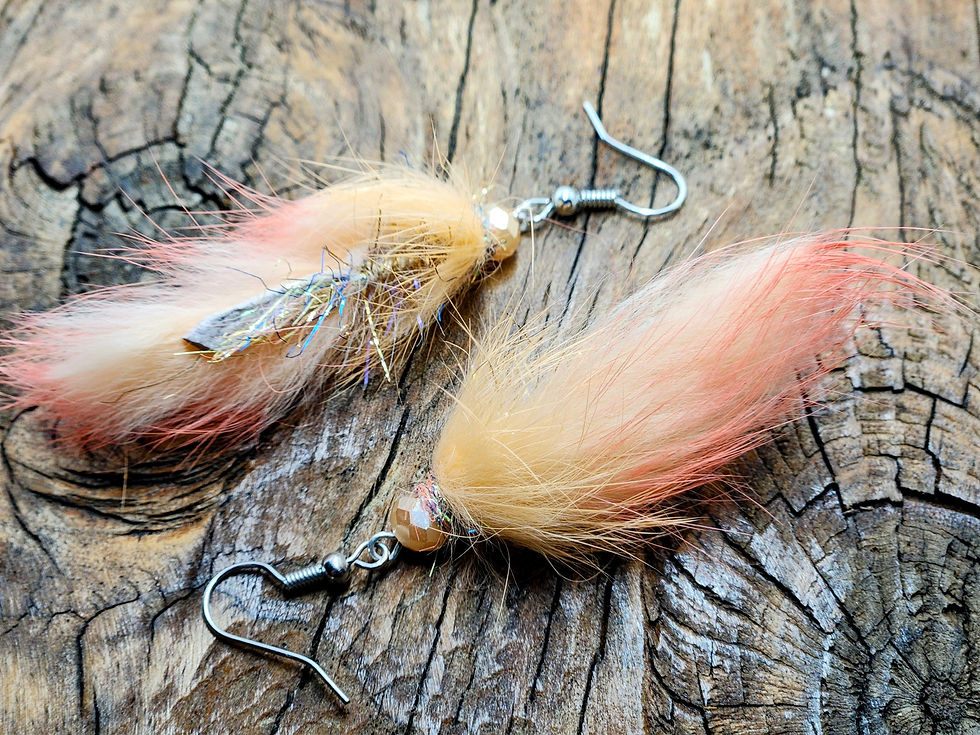 Thumbnail: Bunny Love Earrings - Peachy Pink