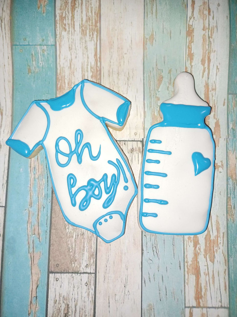 Thumbnail: "Oh boy!" onesie and baby bottle no-bake cookies