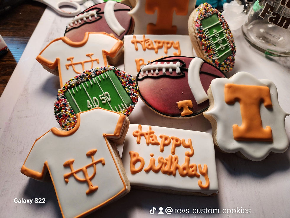 University of Tennessee football birthday cookies