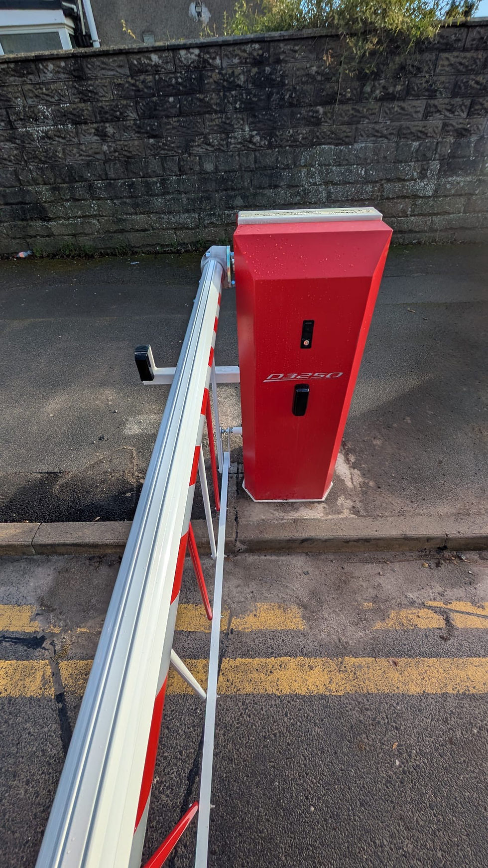 Emergency traffic barrier repair on automatic rising arm barrier system