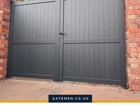 Aluminium Gate in Cheltenham from our ready made stock gates from our budget TFS aluminium gate range