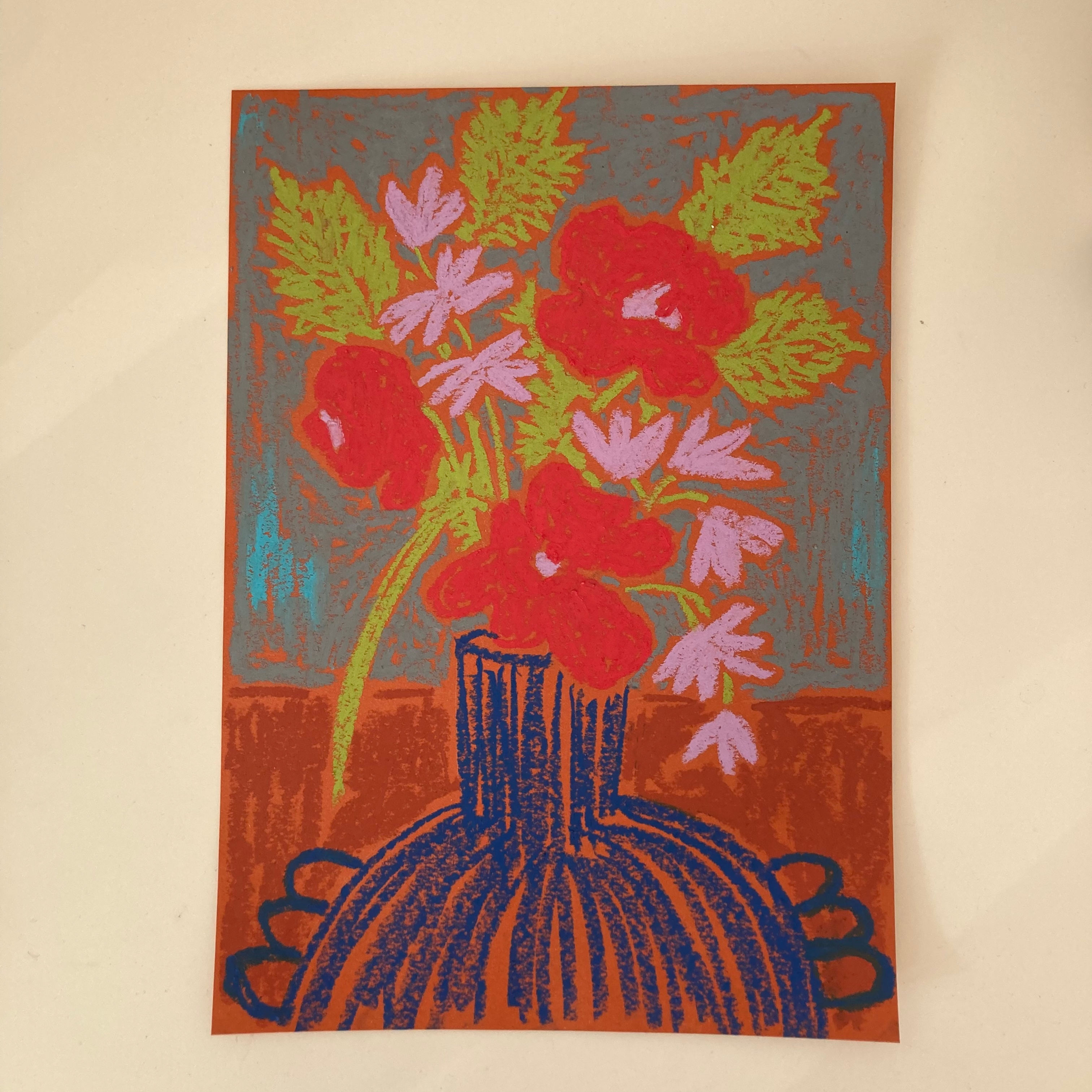 Blue Vase on Sanguine