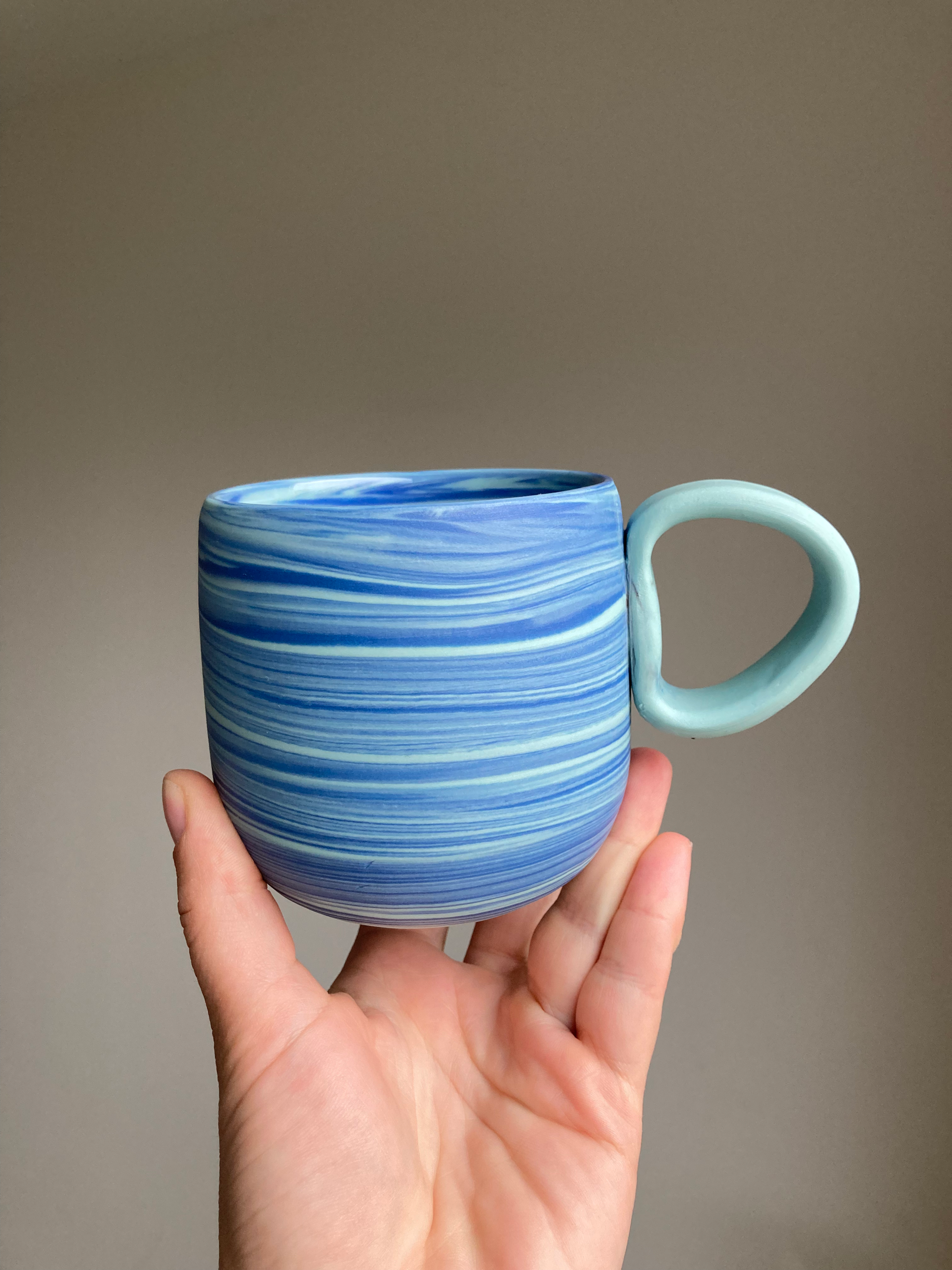 Algae bloom porcelain mug