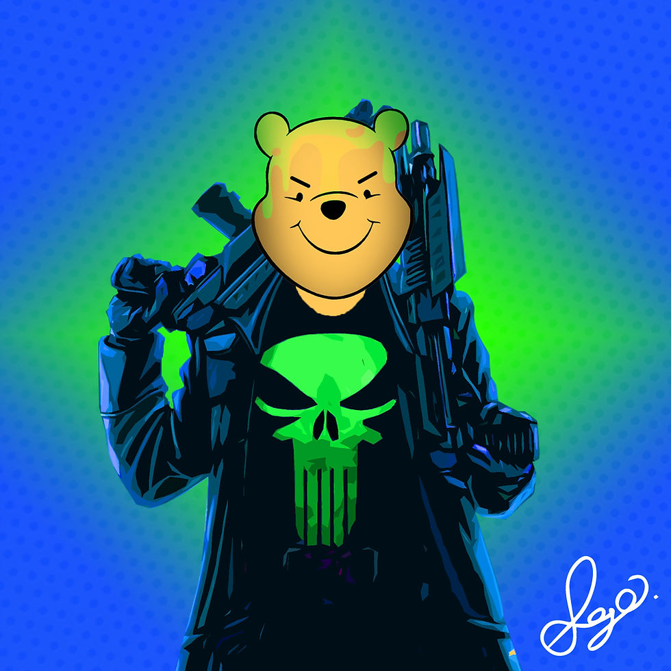 Poohnisher Gamer Blue