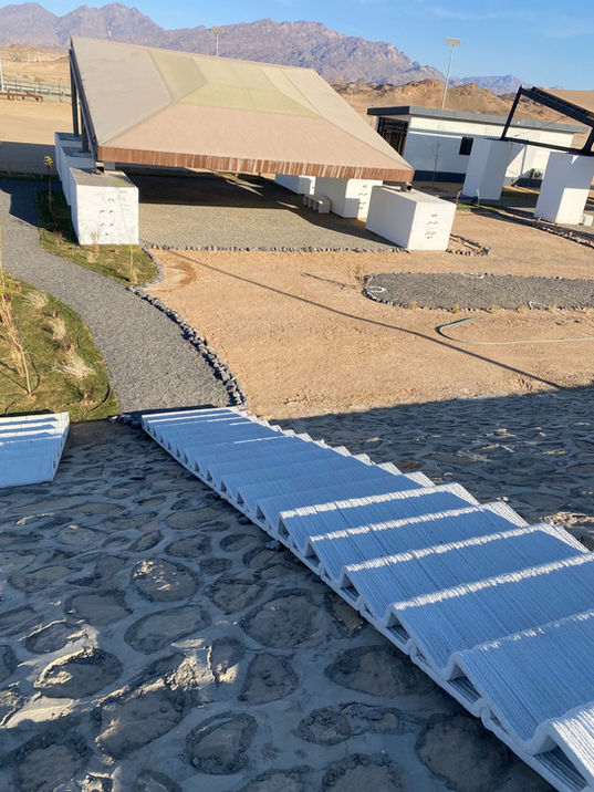 3D Concrete Printed Staircase - NEOM Wetland