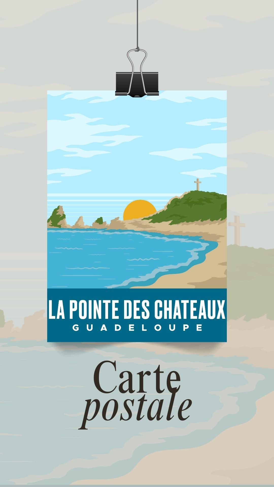 Carte postale_guadeloupe_france_Pointe des chanteaux-saint-francois