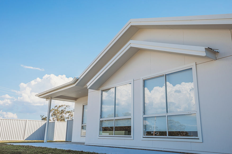Modern duplex home built by Decon Building in Ashford NSW