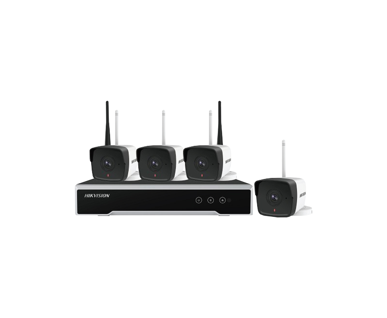 KIT IP Inalámbrico 1080p / NVR 4 Canales / 4 Cámaras Bala para Exterior