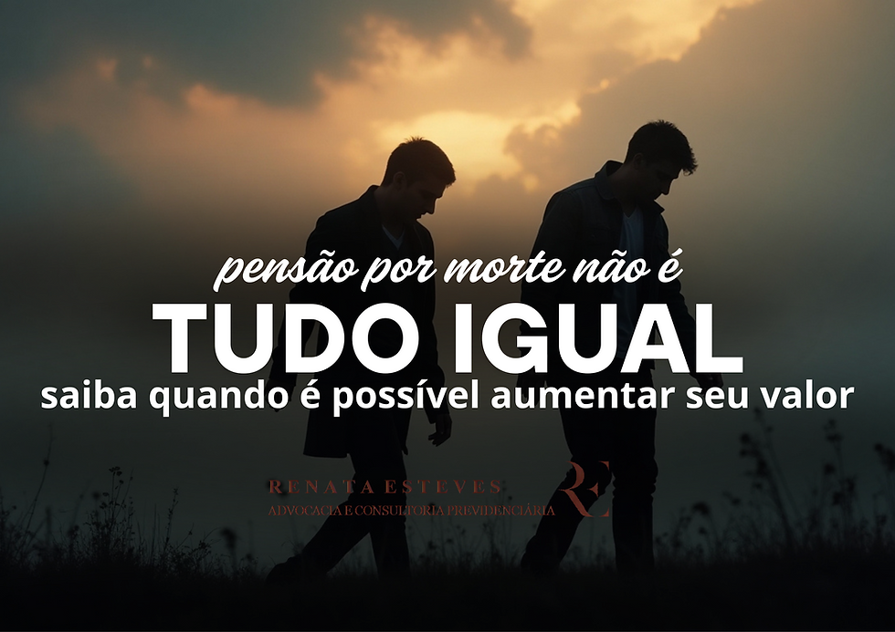 Silhueta de duas pessoas caminhando, representando o luto e a busca por justiça na pensão por morte acidentária. A imagem transmite seriedade e acolhimento.
