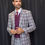Thumbnail: PARIS-2 - MANZINI 3-PieceTailored-Fit Men's Plaid Business Suit