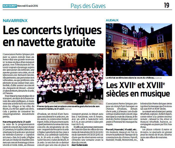 La navette Sud-Ouest