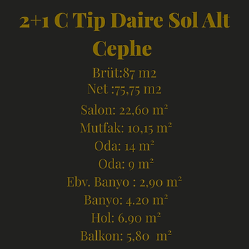 SALON 21.75 m² 5 6 MUTFAK 9.70 m² ODA 8.00 m² 7 ODA 11.00 m² ODA 10.0 m² EBV. BANYO 3.50