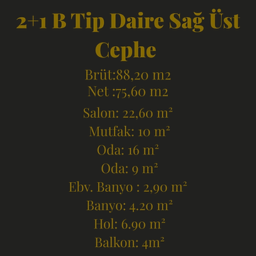 SALON 21.75 m² 5 6 MUTFAK 9.70 m² ODA 8.00 m² 7 ODA 11.00 m² ODA 10.0 m² EBV. BANYO 3.50