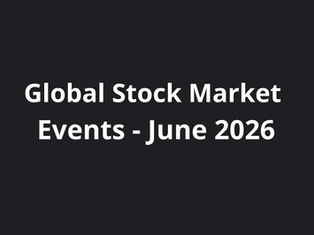 Major Global Stock Market Events in June 2026: FOMC, ECB, RBI & Key Data Releases