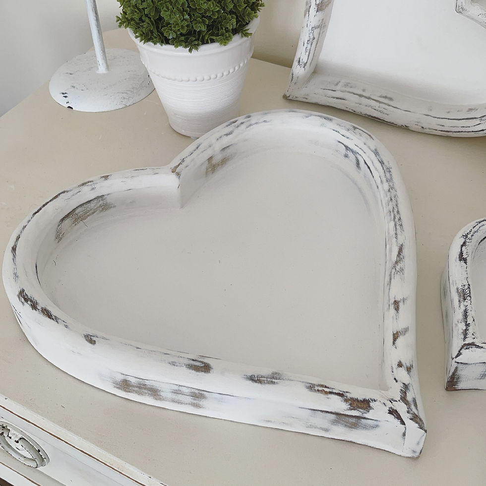 Thumbnail: Chunky Mango Wood Heart Trays