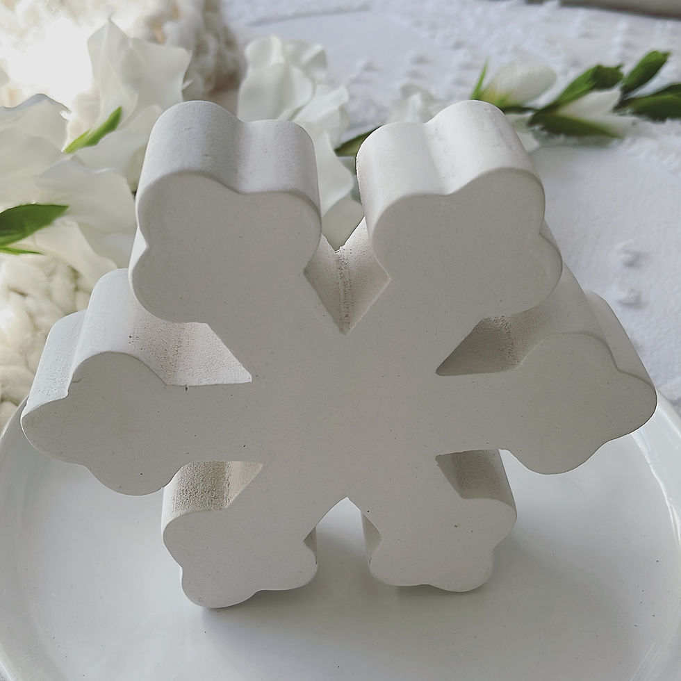 Thumbnail: Chunky Wooden Snowflake .. 3 designs 