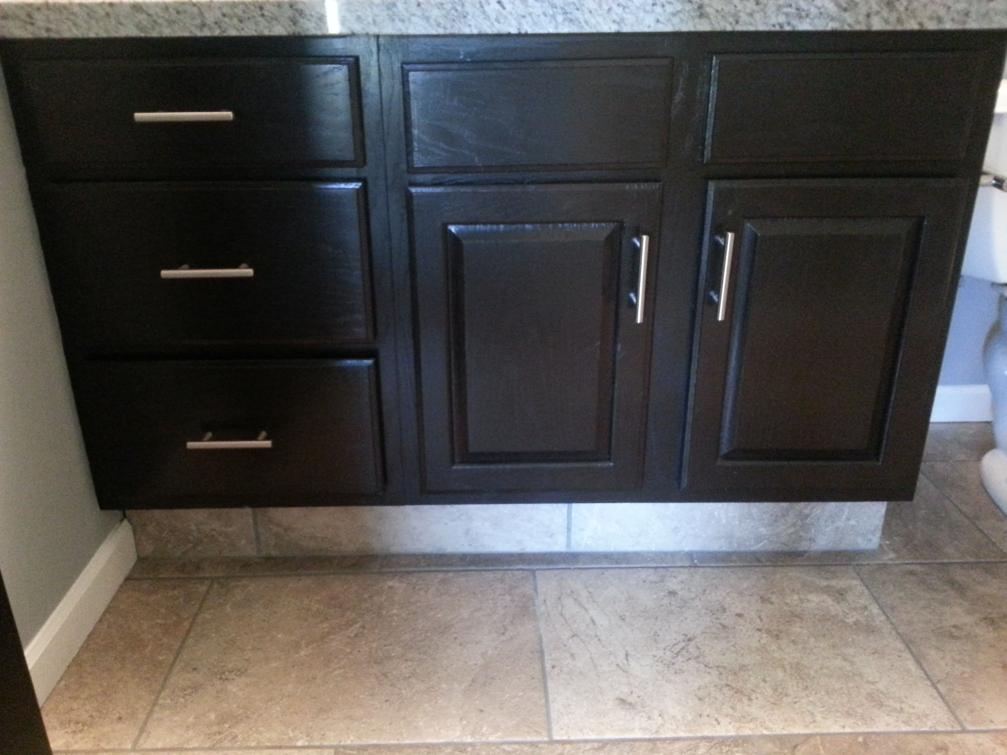 Vanity Stain & Refinish