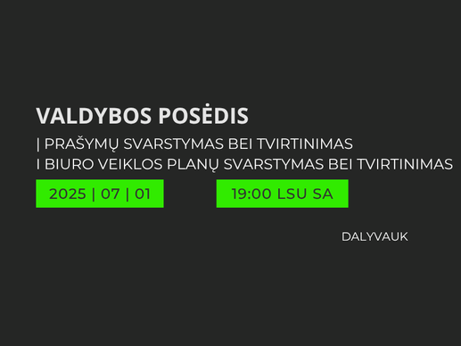 Valdybos posėdis
