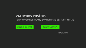 Valdybos posėdis