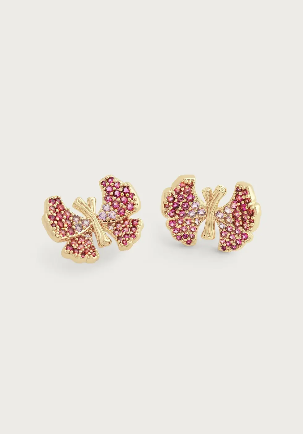 Thumbnail: Butterfly Stud Pavé Earrings