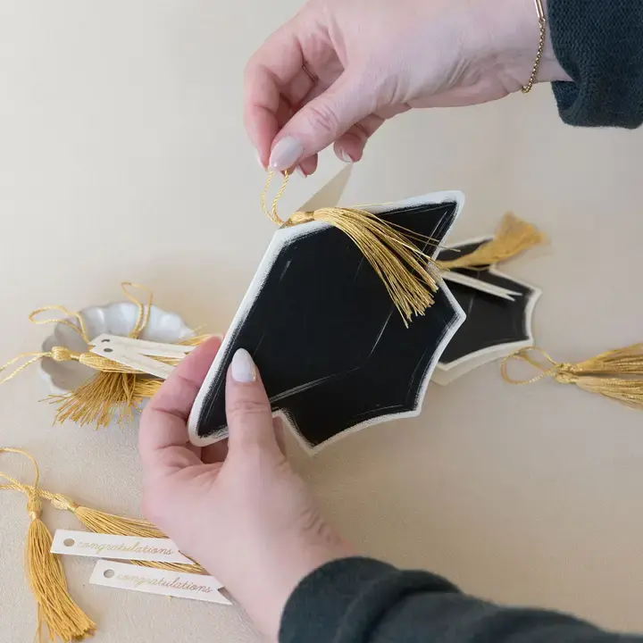 Thumbnail: Graduation Cap w/ Tassel Congratulations Greeting Card