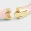 Thumbnail: Bamboo Enameled Hinged Pale Pink