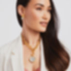 Thumbnail: Iridescent Champagne Catalina Earring