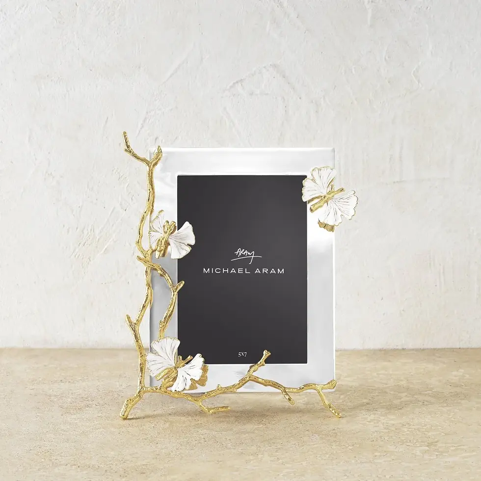 Thumbnail: Butterfly Ginkgo 5x7 Gold Reflective Frame