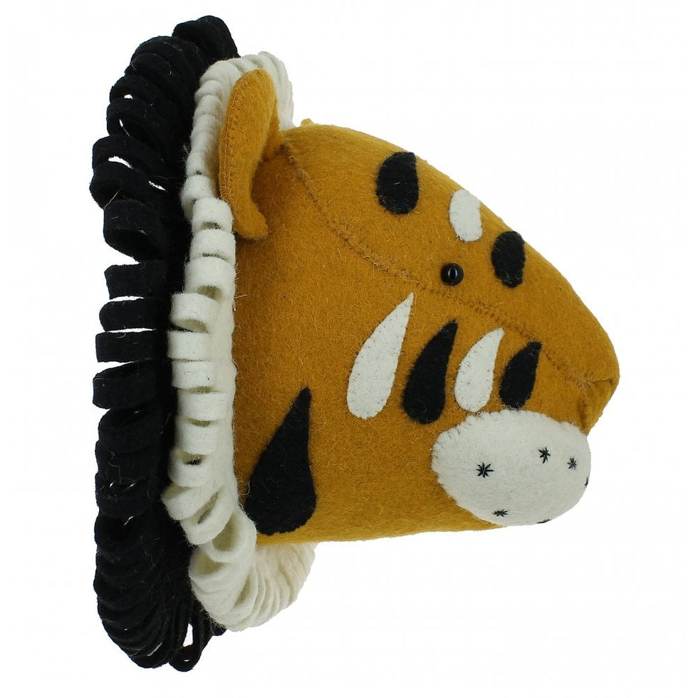 Thumbnail: Large Felt Tiger Head