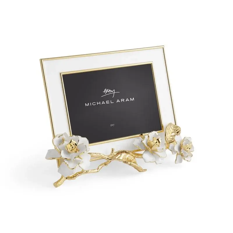 Thumbnail: Gardenia Enameled White Frame (5X7)