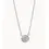 Thumbnail: Stronger/Pave Disk Silver Sea La Vie Necklace
